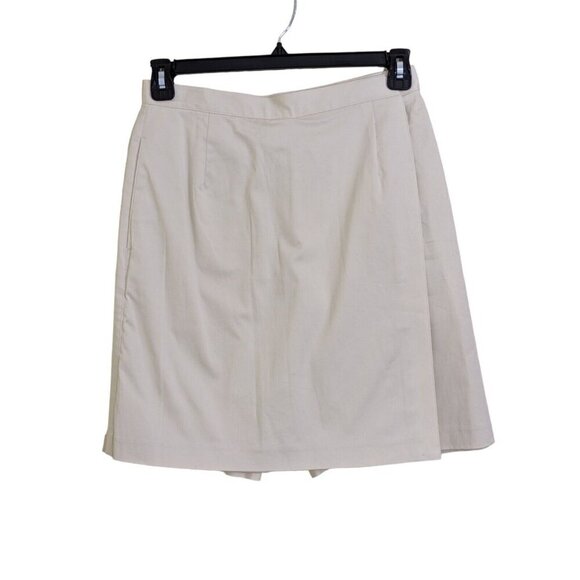 Liz Claiborne Lizgolf Skort Womens 8 Cream Pockets Sporty Tennis Golf Pickleball - Picture 1 of 4